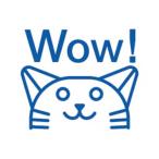  фрикцион штамп wao синий blue одиночный цвет кошка . если сделать гаснет печать с чернилами используя порез . блокнот декоративный элемент симпатичный Pilot [01] ( всего 1100 иен и больше . покупка возможно )