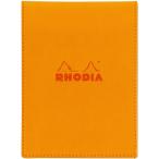 RHODIArotia покрытие PU кожа блок покрытие No.12 A6 orange кожзаменитель блок rotia блокнот для заметок 5mm person глаз 80 листов простой [01] ( всего 1100 иен и больше . покупка возможно )