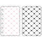  наклейка картон заправка .... модель Heart стеганое полотно 2 рисунок × каждый 5 листов Mini 6 6 дыра сбор хобби ... симпатичный NIC [01] ( всего 1100 иен и больше . покупка возможно )