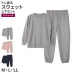 スウェット レディース セットアップ ルームウェア 婦人 ミニ裏毛 無地 上下セット  M L LL 部屋着 ワンマイルウェア トレーナー シンプル カジュアル 快適