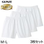 グンゼ 快適工房 紳士 パンツ(前とじ)3枚セット M・L (メンズ GUNZE 綿100% コットン100 男性 下着 肌着 インナー やわらか 日本製) (在庫限り)