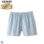 グンゼ 快適工房 紳士 パンツ（前とじ） 3L (メンズ GUNZE 綿100％ コットン100 男性 下着 肌着 インナー やわらか 日本製 大きなサイズ) (在庫限り)