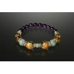 招き猫・翡翠ブレスレット白水晶黄水...