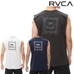 正規品 RVCA ルーカ メンズ ノースリーブ BE041-350 TOPO ATW CUTOFF TANK BE041350 タンクトップ タンク 2024 袖切りっぱなし バックプリント ブランド ルカ