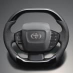 FEGGARI プリウス(X/Gグレードのみ) 60系 ステアリング ピアノブラック x PVCレザー(ダークグレー) / LS216 フェガーリ