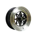 スターシャーク ホイール 14×6.0 +38 100 4H (ブラック/リムポリッシュ)  STAR SHARK / 14インチ