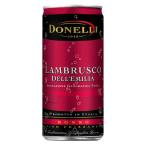 ドネリ ランブルスコ ロッソ 缶 200ml x 24本 ケース販売 モンテ 3ケースまで同梱可能