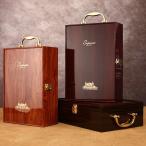 高級ワインボックス 木箱 木製ワイン箱 2本 ハイグレード ギフト ダブルボトル 399