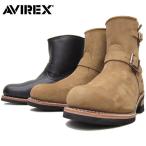 ショッピングエンジニア AVIREX アビレックス #AV2225 HORNET エンジニア レザーブーツ 【ブラック】【クレイジーホース】本革 カジュアル メンズ ミリタリー ホーネット バイカー 靴