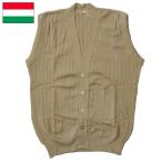 1点ならメール便可 ハンガリー軍 ウールベスト ベージュ USED JW054UN