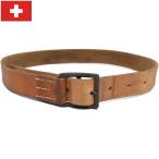 スイス軍 M52 レザーベルト ブラウン