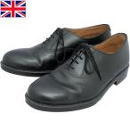 ショッピングイギリス イギリス軍 レザー ドレスシューズ ブラック USED FB062UN 実物 ミリタリー 英国 パレード サービスシューズ レースアップ 革靴 内羽根 黒