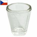 チェコ軍 メジャーグラス デッドストック EE694NN 計量カップ スモール 1オンス 1oz ガラス ショットグラス キッチン 雑貨 インテリア 実物ミリタリー 軍モノ
