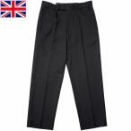 イギリス軍 ROYAL NAVY No.3 ドレスパンツ ブラック USED W92以上 PP355UN 大きめサイズ ロイヤルネイビー 英国海軍 ユニフォーム 制服 トラウザーズ ボトムス