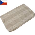  Чехия армия linen подушка покрытие полоса неиспользуемый товар EE780NN &lt;BR&gt; постельные принадлежности лен ткань неотбеленная ткань бежевый линия оригинал милитари подлинный товар армия 