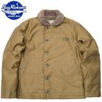 ショッピングed BUZZ RICKSON'S バズリクソンズ #BR15345 N-1 デッキジャケット カーキ『NAVY DEPARTMENT DEMOTEX-ED』メンズ 男性 ミリタリー N1 裏ボア アウター ブルゾン