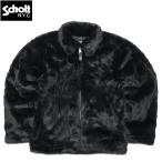 ノベルティープレゼント Schott ショット #7823252013 レオパードファー スポーツジャケットメンズ 男性 アウター ブルゾン コート フェイクファー カジュアル