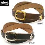 ショッピングschott Schott ショット #782-5971002[7823971001](3129046) パーフェクト ベルト ナロー 細ベルト ワンスター HORWEEN社製 本革 牛革 メンズ 男性 雑貨 プレゼント