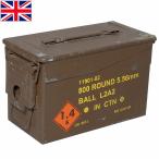  Англия армия steel Anne mo box Brown 5.56mm USED BX203UN. лекарство коробка a-mo жестяная банка a-mo box medium 50CAL 12.7mm.5.56mm.9mm. место хранения box 