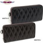 TOYSMcCOY トイズマッコイ #TMA2419 レザー キルティング ロングウォレット長財布 本革 馬革 ホースハイド ラウンドファスナー