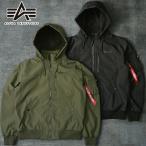 ALPHA社 アルファ #TA0722 フーデッドリブジャケット フリースボンディングメンズ 男性 パーカー フード 取外し可能 防寒 中綿 ミリタリー ブルゾン ジャンパー