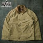 30%OFF!■ALPHA社 アルファ #TA1717 N-1 デッキジャケット ジャングルクロスN1 ファー メンズ 男性 ミリタリージャケット 防風 防寒 アウター ブルゾン