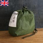 1点ならメール便可 イギリス軍 ドローストリングバッグ グリーン USED BE065UN 英国 UK スモールポーチ ミニポーチ 小型バッグ BAG 薄手 ナイロン 小物入れ 収納
