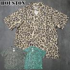 20%OFF■HOUSTON ヒューストン #41195 半袖 アロハシャツ『LEOPARD』メンズ 男性 トップス オープンカラーシャツ ハワイアンシャ