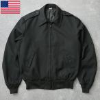 米軍 ARMY アカデミージャケット ポリウール ブラック ライナー付き USED JJ398UN アメリカ軍 GI US 陸軍 ユーティリティジャケット スイングトップ