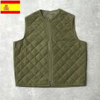 ショッピングused スペイン軍 キルティング ライナーベスト オリーブ USED JV037UN 陸軍 ARMY 薄手 中綿入り 防寒 保温 ライニング ジャケット レ