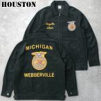HOUSTON ヒューストン #51596 コーデュロイ FFA ジャケットメンズ 男性 アウター ミリタリー アメカジ ワークジャケット ワークウェア コール天 コールテン 刺繍