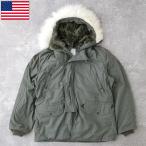 ショッピングused 米軍 N-3B フライトジャケット 2000年代 USED ZJP535UN アメリカ軍 GI US N3B 中綿入り エクストリーム コールドウェザーパーカ