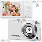 デジカメ デジタルカメラ 5600万画素 4K録画 20倍デジタルズーム 2.7インチIPS画面など 最大128GBのSDカード対応 2025新品 ポータブル 誕生日