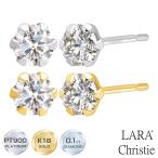 ダイヤモンド ピアス 0.1ct プラチナ PT900 レディース LARA Christie ララクリスティー PLATINUM プラチナム COLLECTION