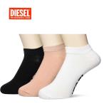 ディーゼル 靴下 メンズ スニーカーソックス  プレゼント サイズＭ３足組 DIESEL 3P SOX ローカット ロゴ メンズ ３足セット 00SI8H 0LDAZ E6196 ３色