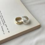 ピンキーリング リング 指輪 5号 マット加工 レディース 太め シンプル シンプル 合金 カジュアル オフィス アクセサリー ニュアンスリング