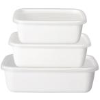 野田琺瑯保存容器ホーロー耐熱角型レ...