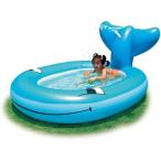 ショッピングプール すべり台 家庭用プール　かわいい　ホエール　プール　２０５×１４５×３０ｃｍ