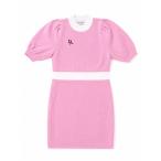  новый товар Doux Avenirduavu Neal короткий рукав пуховка рукав bai цвет вязаный One-piece розовый XS размер 