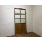 taA1185*[H183cm×W85,3cm]* античный *.... стекло. старый из дерева дверь * старый двери волна стекло дверь ворота преобразование магазин инвентарь retro M двор 