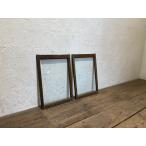 yuA1202*(2)[H46,5cm×W32,5cm]×2 листов *.... стекло. маленький ... старый дерево рамка-оправа раздвижная дверь * старый двери волна стекло дверь маленькое окно старый дом в японском стиле преобразование retro S двор 