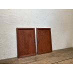 yuA1205*[H66,5cm×W44(43)cm]×2 листов * Vintage * маленький ... старый из дерева дверь * двери деревянная дверь двустворчатая дверь маленькое окно старый дом в японском стиле воспроизведение retro преобразование A двор 