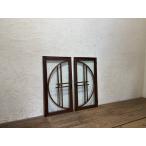 yuA1206*[H72,5cm×W37(36,5)cm]×2 листов * замечательный дизайн. старый из дерева двустворчатая дверь * двери волна стекло дверь ворота окно двустворчатая дверь retro античный A двор 