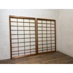 taA1290*[H137cm×W87,3cm]×2 листов * ретро тест ... старый раздвижные двери shoji дверь * старый двери раздвижная дверь рама мир . старый дом в японском стиле блок дом lino беж .nL двор 