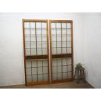 taB0869*(2)[H180cm×W67,5cm]×2 листов * Showa Retro . тест ... большой старый из дерева стекло дверь * старый двери раздвижная дверь старый дом в японском стиле воспроизведение блок дом мир современный M сосна 