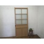 taC0593*(8)[H182cm×W80,5cm]* античный *.... стекло ввод. большой старый из дерева раздвижная дверь * старый двери волна стекло дверь Taisho роман retro M сосна 