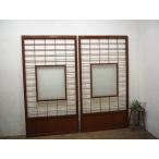 taC0596*(1)[H183cm×W97,5cm]×2 листов * античный * Taisho стекло ввод. большой старый из дерева раздвижная дверь * старый двери стекло дверь раздвижные двери shoji дверь мир . retro M сосна 