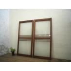 taC0786*[H104cm×W48,5cm]×2 листов * античный * тест ... есть старый дерево рамка-оправа стекло дверь * старый двери раздвижная дверь маленькое окно Akira . брать . старый дом в японском стиле воспроизведение Showa Retro L внизу 