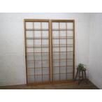 taC0901*(1)[H178,5cm×W66,5cm]×2 листов * Showa Retro . тест ... старый дерево рамка-оправа стекло дверь * старый двери раздвижная дверь рама б/у жилье салон . материал Vintage M сосна 