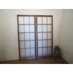 taC0922*(2)[H176,5cm×W68cm]×2 листов * Showa Retro . тест ... старый дерево рамка-оправа стекло дверь * старый двери раздвижная дверь рама старый дом в японском стиле воспроизведение блок дом Vintage M сосна 